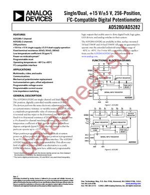 AD5280BRUZ200-R7 datasheet  